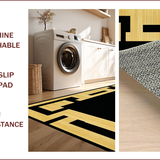 Elegant Black and White Medallion(Beige)