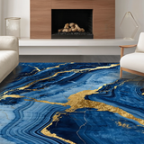 Vibrant Abstract Luxe Statement(Blue)