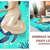 Coastal Vibrant Turtle Motif(Blue)