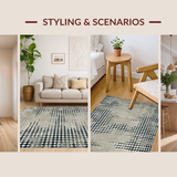 Artful Distressed Ogee Composition(Gray)