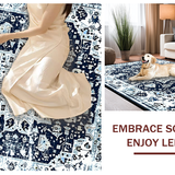 Transitional Tiled Design with Character(Blue)