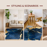 Luxe Marble Effect Decorative(Blue)