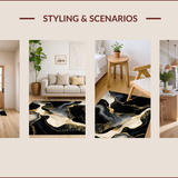 Contemporary Gold Accented Style(Black)