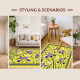 Lively Garden Inspired Entrance Mat(Yellow)