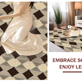 Artistic Modern Checkered Design(Beige)