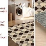 Artistic Modern Checkered Design(Beige)