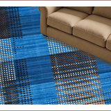 Artistic Earthy Abstract Motif(Blue)