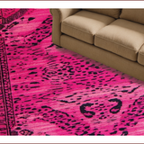 Playful Vintage Leopard Textile Style(Pink)