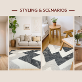 Sleek Abstract Gray Tones Design(Black)