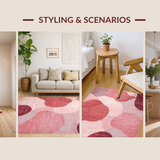 Mauve Harmony Modern with Dreamy Blush Gradient and Rose Motifs(Red)