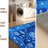 Elegant Blue Toned Chinoiserie Motif(Blue)