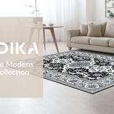 Stylish Abstract Symmetrical Motif(Black)