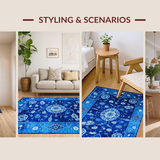 Elegant Blue Toned Chinoiserie Motif(Blue)