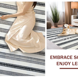 Artisan Stripe Vision with Graphic Patterned Bands and Sleek Divisions(Beige)