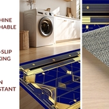 Luxurious Linear Diamond Design(Blue)