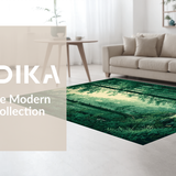 Floral Dark Green Retro Aesthetics(Green)