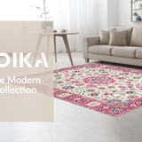 Stylish Retro Floral Composition(White)