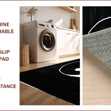 Elegant Circular Yin Yang Motif(Black)