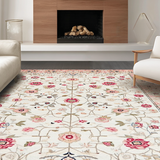 Playful Abstract Floral Fusion(Ivory)