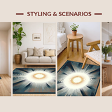 Serene Vintage Sunburst Aesthetic(Gray)
