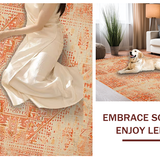 Artful Rustic Central Medallion Motif(Orange)