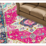 Distressed Pink Geometric Elegance(Pink)