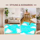 Playful Pastel Aviation Dreamscape(Blue)