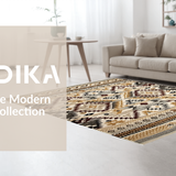 Elegant Symmetrical Grid Design(Beige)