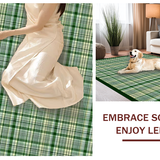 Contemporary Multi Hued Gingham Style(Beige)