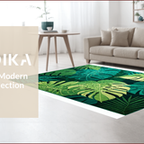 Chic Sage Green Botanical Print(Green)