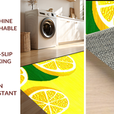 Chic Minimalist Green Leaf Motif(Yellow)