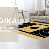 Abstract Athletic Field Motif(Black)