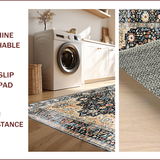 Earthy Toned Elegant Botanical Motif(Black)