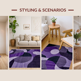 Modern Abstract Plush Surface Finish(Purple)