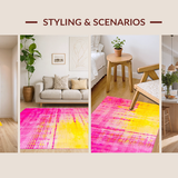 Trendy Plush Abstract Flow(Pink)