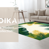 Vibrant Tropical Leaf Motif(Green)