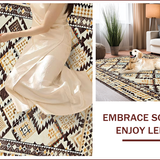 Rustic Textured Diamond Motif(Beige)