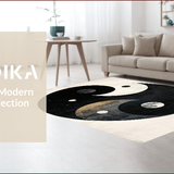 Dynamic Monochrome Trigram Arrangement(Black)