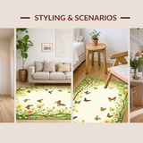 Lively Abstract Floral Fusion(Ivory)