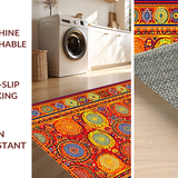 Eclectic Shaggy Geometric Style(Red)