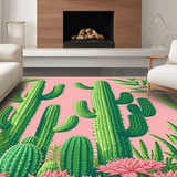 Vibrant Earthy Toned Floral Geometry(Green)