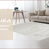 Hand Tufted Neutral Minimalist Area(Beige)