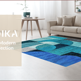 Modern Abstract Non Slip(Blue)