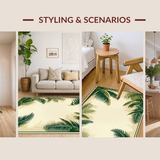 Artful Distressed Jungle Imagery(Beige)