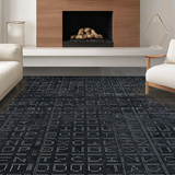 Minimalist Geometric ABC Learning Canvas(Black)