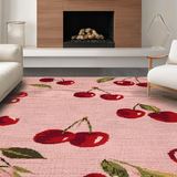 Blush Bow Tie and Cherry Cluster Runner Mat(Pink)