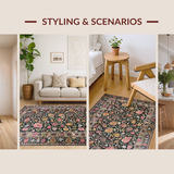 Artful Distressed Floral(Black)