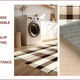 Fringed Neutral Entryway Durable Area(Beige)