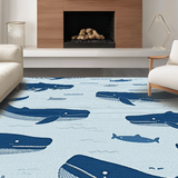 Adorable Coastal Wildlife Patterning(Blue)