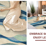 Marine Life Treasure Digital Print With Nautical Charm And Seashell(Beige)